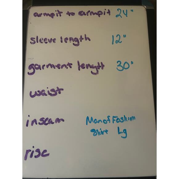 EUC Man of Fashion Men's 100% Rayon Tan/Green Short Sleeve Dress Shirt Size Lg - Picture 5 of 5